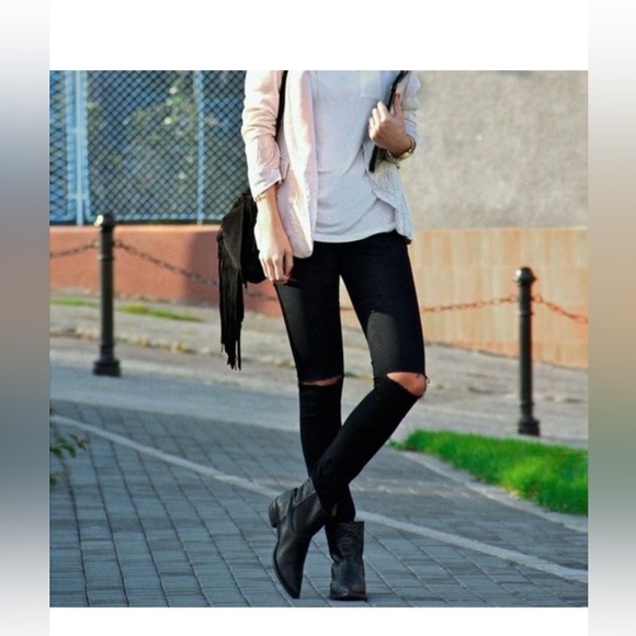 PAIGE - Verdugo Ankle Black Jeans Size 32 - Picture 3 of 8